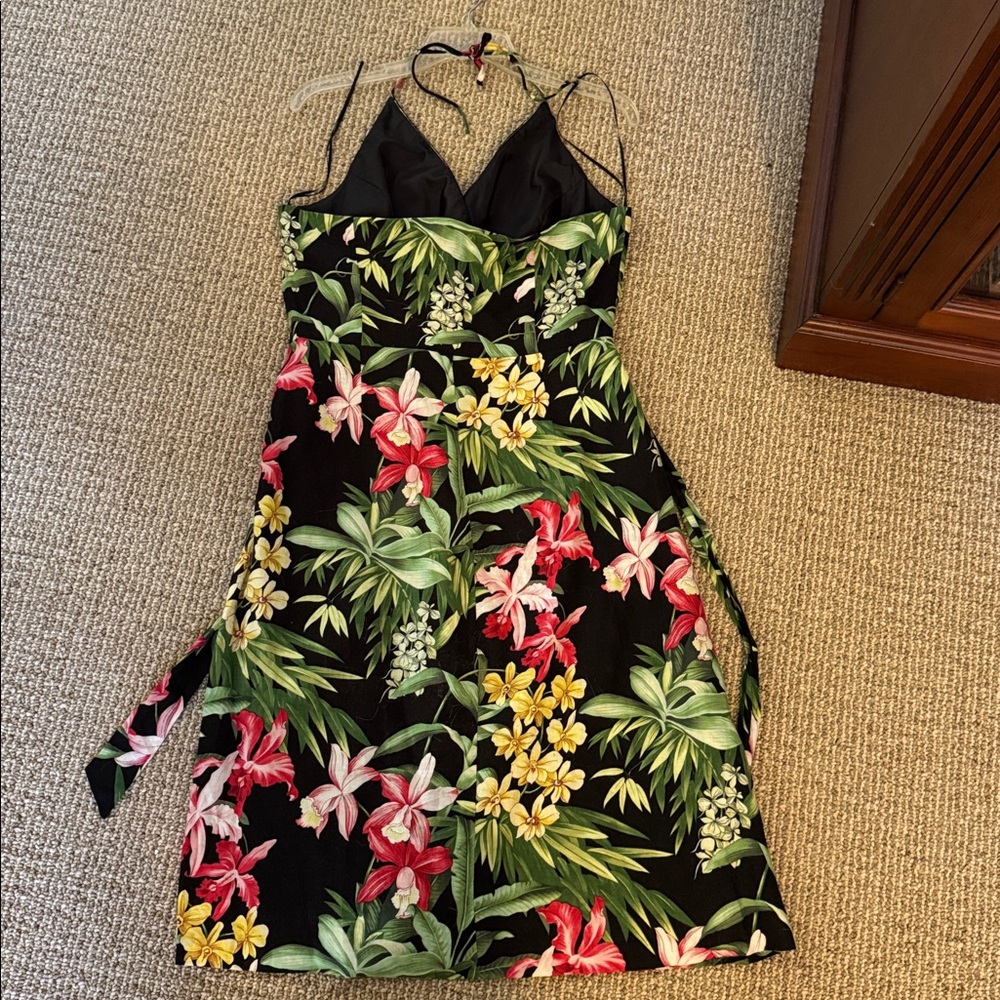 Tommy Bahama Green and Brown Linen Dress - Picture 5 of 5
